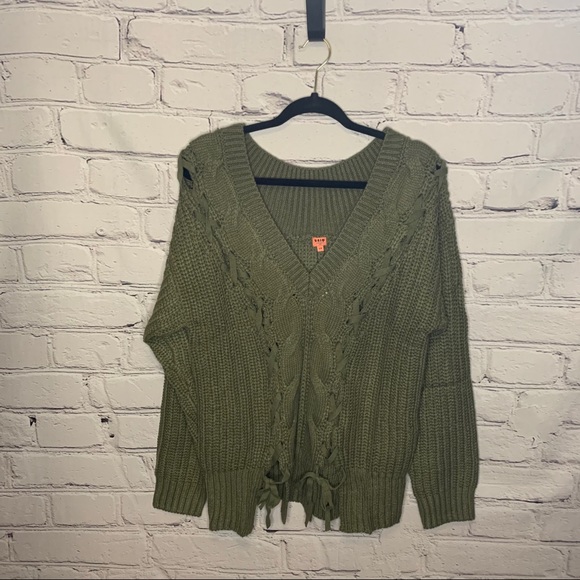 Oversized green sweater - Picture 3 of 5